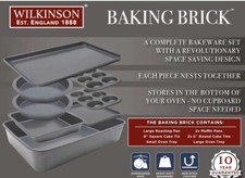 Wilkinson 1888 Baking Brick Nesting Non-Stick Bakeware Set Roasting Oven DENTED