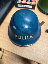 British WW2 Style Home Front Police Helmet with Liner & Chin Strap Original