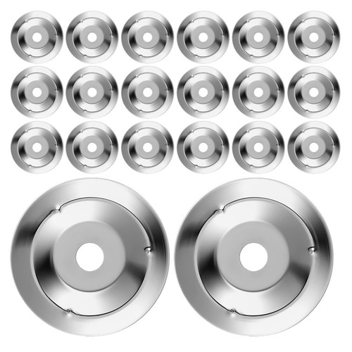 Silver steel drum cymbal ring - silver,