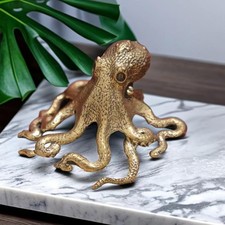 Octopus Ornaments Brass