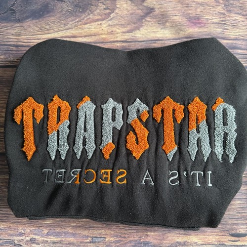 Trapstar black hooded pullover - hooded,