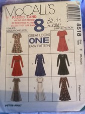 McCalls 8518 - 8 DRESSES -