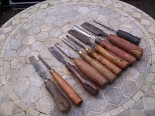 Set Of Old Woodworking Carpentry Tools x 10 - For Restoration.