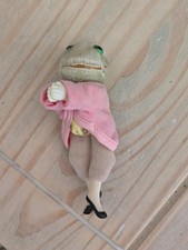 Vintage Eden Toys 1986 Beatrix Potter Jeremy Fisher Mini Plush Soft Toy Teddy