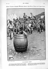 Original Old Antique Print