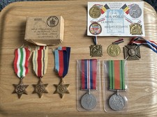 Medal Collection And Box Including Stars And Jubilee 1887, 1915 One And WW2