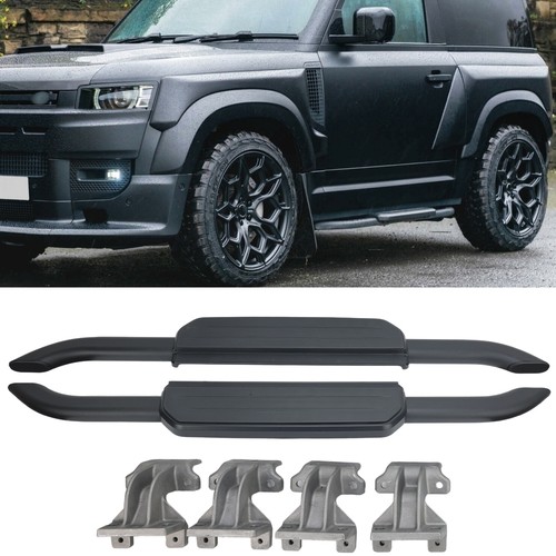 Side step running boards - step, black