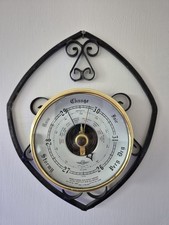 Shortland Bros SB Smiths Metal Surround Barometer Vintage Antique
