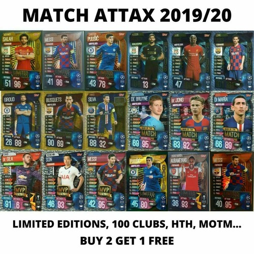 Match attax 2019 20 100 - attax, 2019/20