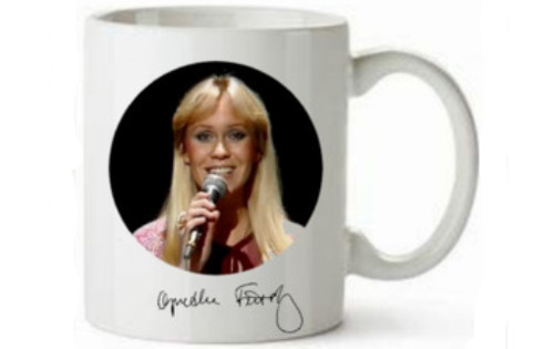 Abba mug signed agnetha - abba,