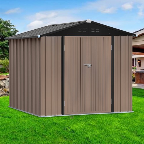 Metal steel garden shed - steel,