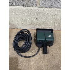 Masterplug IP44 Double Socket Outdoor Garden Spike Green & Black 250V Waterproof