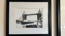 Tower Bridge’  1953– Royal Yacht Britannia Passing Framed Icon Photography Range