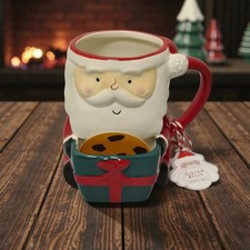 Santa Ceramic Cookie Holder