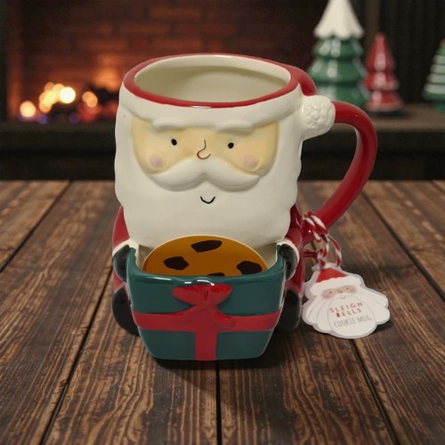 Santa ceramic cookie - ceramic, holder