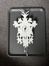 Diamantini & Domeniconi Small Wall Cuckoo  Clock In White, fully working