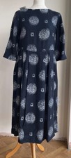 Toast Franka Midi Print Dress In Navy Size 14 RRP£185