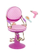 Our Generation Salon Chair and Accessories Sitting Pretty Playset