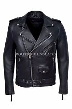 'BRANDO' Mens Biker Leather