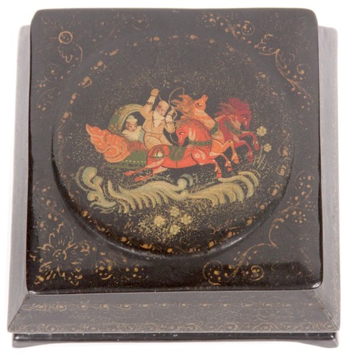 Vintage russian footed - vintage, lacquer