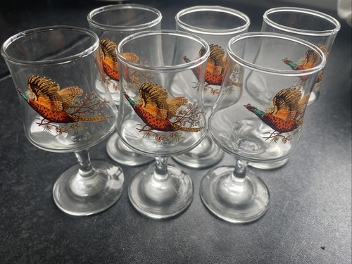 Vintage glass pheasant - vintage,