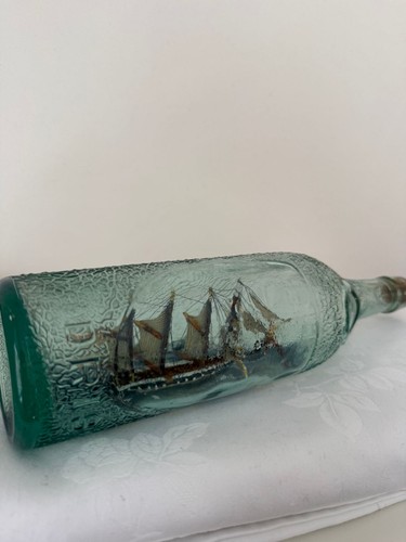Antique ship bottle 1865 - ship,