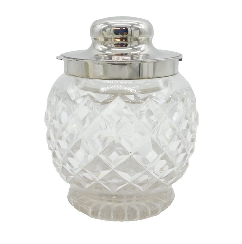 Sterling silver mounted cut - silver,