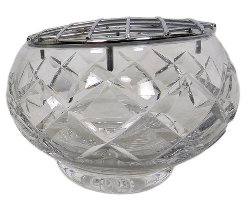 Flower bowl crystal glass - crystal,