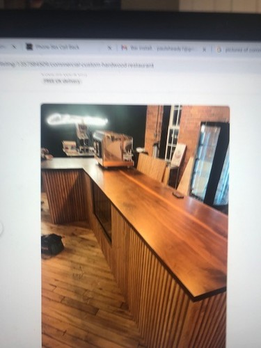 Commercial bar counter rustic