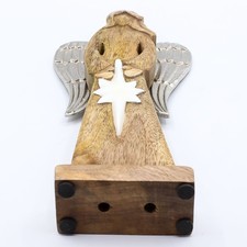 Large Mango Wood Peace Angel
