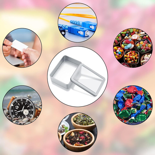 Pcsmetal tins with - 4,