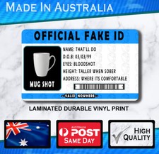 Fake ID plastic card Official
