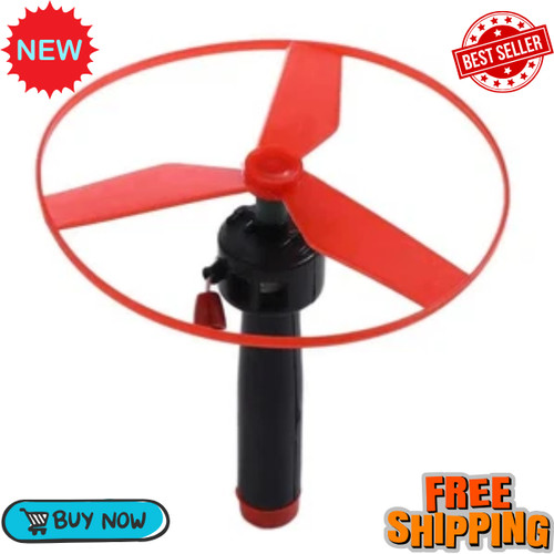 Pull string flying disc - pull,