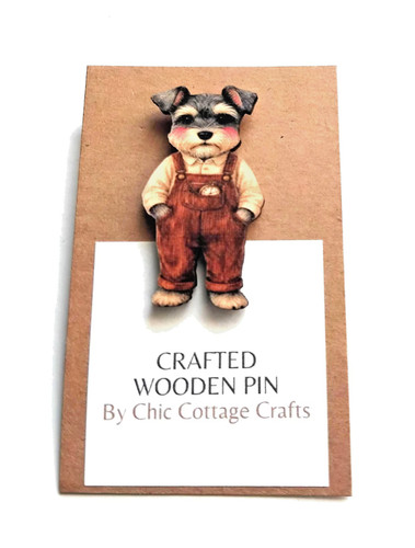 Schnauzer terrier dungarees - in,