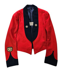 Genuine Vintage British Army Issue Wool Red Formal Mess Dress Jacket #2