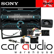 BMW E46 Sony Double Din Buetooth MP3 USB AUX Car Stereo & Steering Wheel Kit