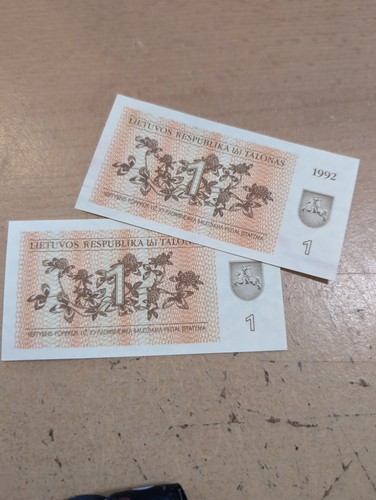 Lithuanian banknotes talonas - 1,
