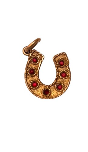 9ct vintage horseshoe - , /