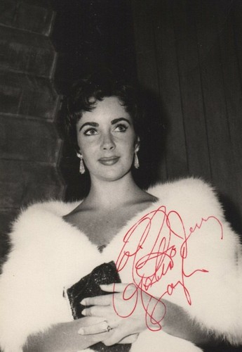 Elizabeth taylor signed - elizabeth,