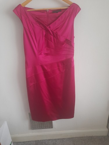 Coast satin pink wiggle - satin,