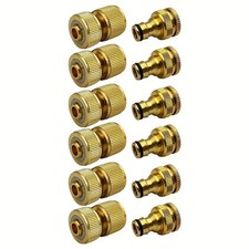 6PCS Brass Garden Hose