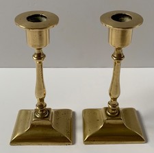 ANTIQUE PAIR BRASS