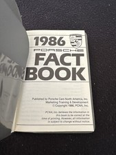 1986 Porsche DEALER-only Fact