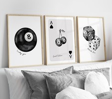 Set of 3 Lucky 8 Ball Dice