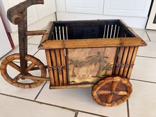 Pull Along Trolley Elephant Design Wicker