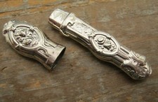 Macintosh Arts & Crafts Style Hallmarked Sterling Silver Needle Toothpick Case