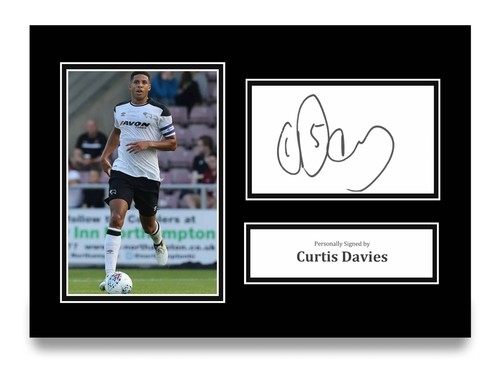 Curtis davies signed photo - curtis,