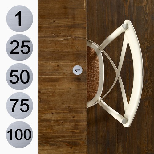 Self adhesive table numbers - self,