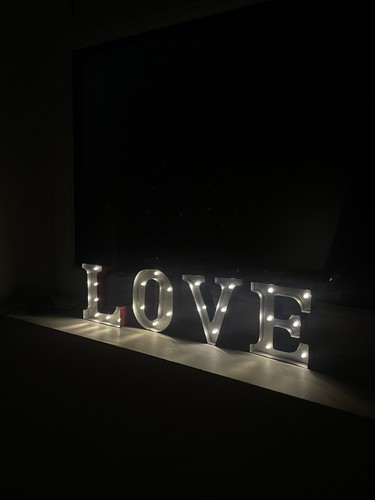 Led love letters wedding - led,