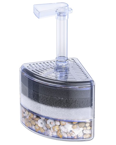Pawfly aquarium corner - corner, sponge
